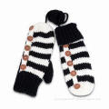 Knitted Gloves with Unique Style, Various Colors and Sizes are Available